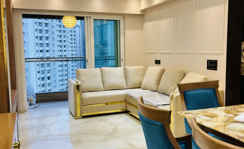 Completed Premium 3BHK Interior Design at L&T powai by KitchenLane-Best in luxury home and interiors designer in Mumbai