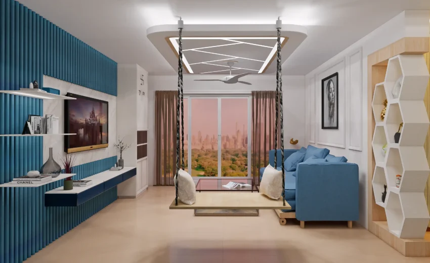 Completed Premium 3BHK interior Design and modular kitchen Design at Andheri east by KitchenLane-Best in luxury home and interiors designer in Mumbai