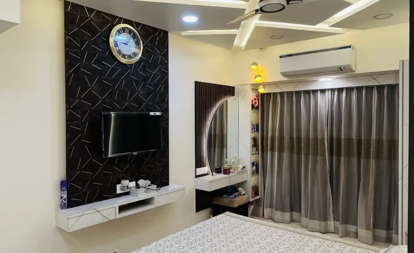 Completed Premium 4BHK Interior Design at Jogeshwari west by KitchenLane-Best in luxury home and interiors designer in Mumbai