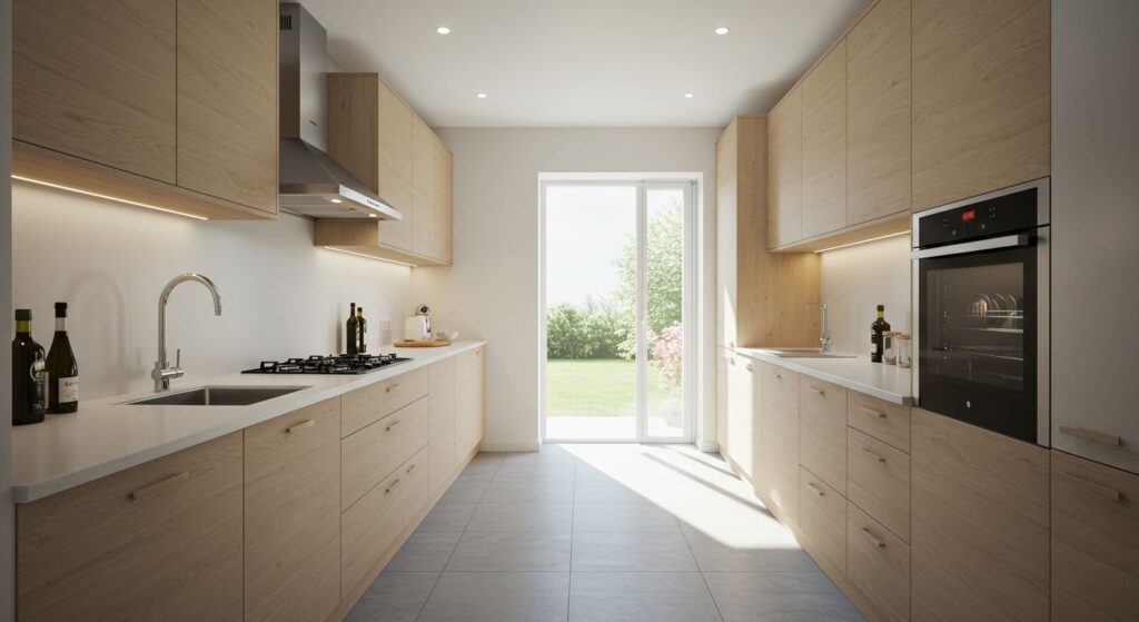 Parallel Laminate Finish Modular Kitchenby Kitchenlane Best Modular kitchen in Malad