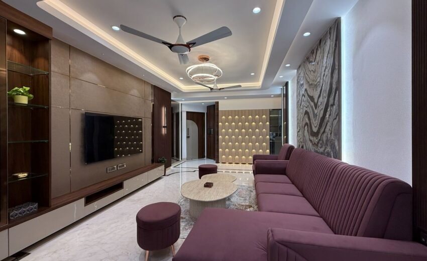 Completed 3.5 BHK home interior project executed by KitchenLane